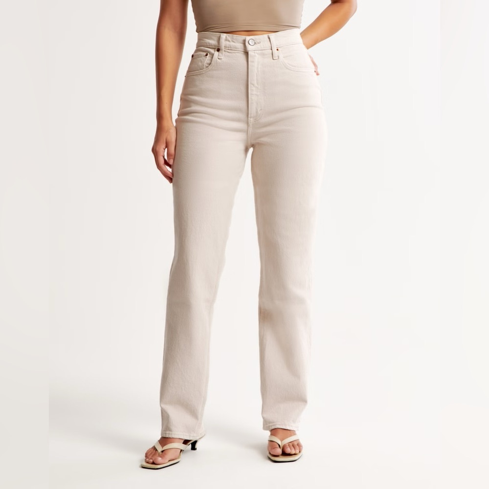 abercrombie curve love 90s straight jeans - Picture 5 of 5